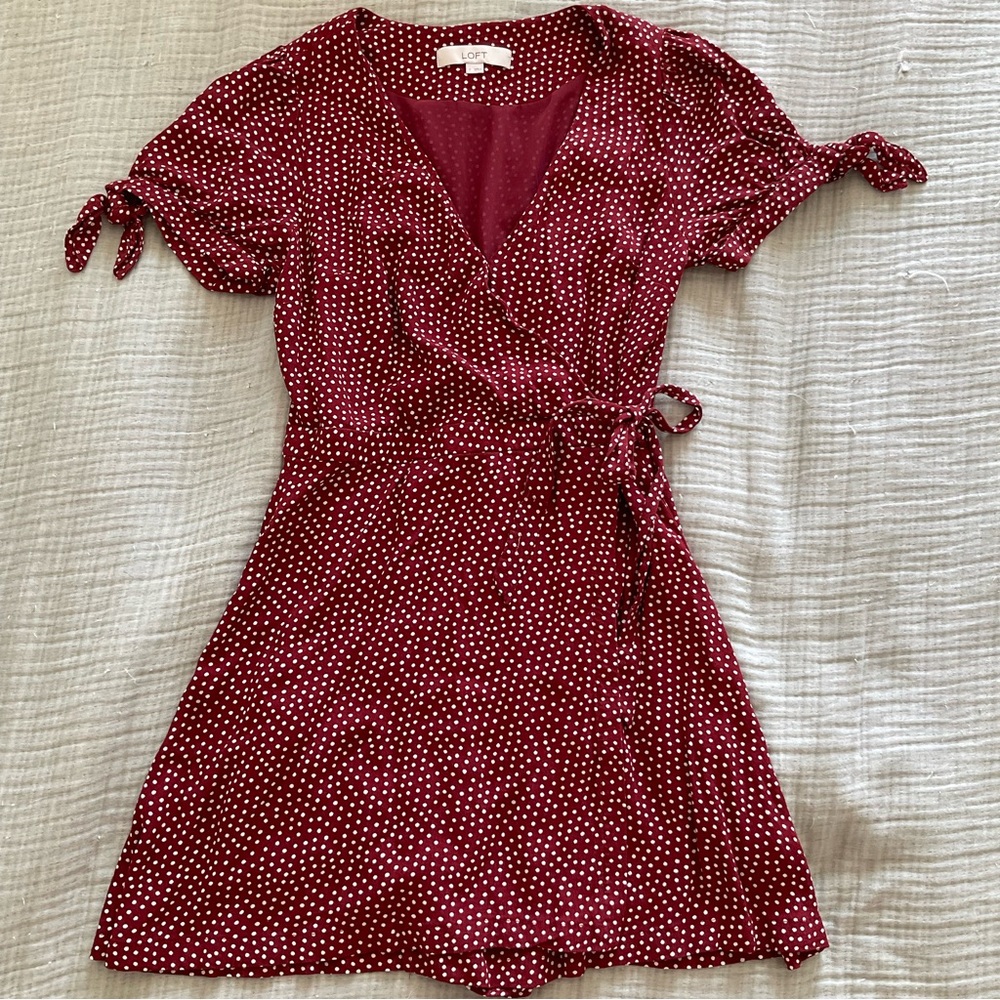 Red and White Polka Dot Romper